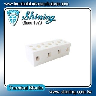 TC-6504A Panel Mounted 600V 50A 4Poles Ceramic Terminal Block - TC-6504A Panel Mounted 600 V 50 A 4Poles Ceramic Terminal Block