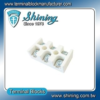 Panelový montážny keramický terminálový blok TC-6603B 600 V 60 A 3 póly - Panelový montážny keramický terminálový blok TC-6603B 600 V 60 A 3 póly