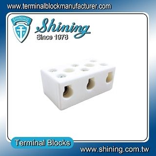 TC-6653A Panel Mounted 600V 65A 3Poles Ceramic Terminal Block - TC-6653A Panel Mounted 600 V 65 A 3Poles Ceramic Terminal Block