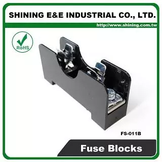 FS-011B For 6x30mm Fuse Din Rail Mounted 600V 10A 1 Way Fuse Block - FS-011B 600V 10A 1 Way Midget Fuse Block