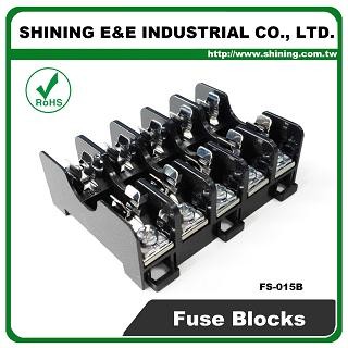 FS-015B Untuk Fuse Din Rail 6x30mm Dipasang 600V 10A 5 Way Fuse Block