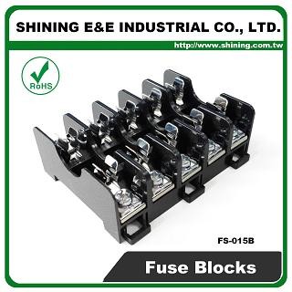 FS-015B For 6x30mm Fuse Din Rail Mounted 600V 10A 5 Way Fuse Block - FS-015B 600V 10A 5 Way Midget Fuse Block