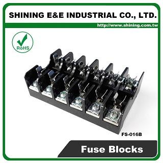 FS-016B For 6x30mm Fuse Din Rail Mounted 600V 10A 6 Way Fuse Block - FS-016B 600V 10A 6 Way Midget Fuse Block