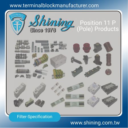 ၁၁ P (ပိုလ်) ပစ္စည်းများ - 11 P (Pole) Terminal Blocks|Solid State Relay|Fuse Holder|Insulators - Shining E&E