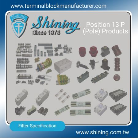 ၁၃ P (ပိုလ်) ပစ္စည်းများ - 13 P (Pole) Terminal Blocks|Solid State Relay|Fuse Holder|Insulators -Shining E&E