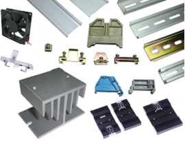 Mga accessories - Din Mount Rail & End Clamp Bracket & Power Failure Indicator & Din Rail Adapter & Heat Sink and Fan