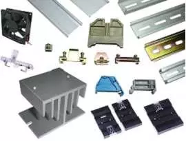 Accessories - Din Mount Rail & End Clamp Bracket & Power Failure Indicator & Din Rail Adapter & Heat Sink and Fan