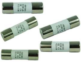 F-1038C-XX 10x38mm 500V Keramische Hülsen-Sicherungen - SHINING-F-01038C Serie 10x38mm 500V Zeitverzögerungs-Keramikrohr-Sicherung