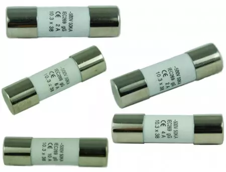 F-1038C-XX 시리즈 500V 10x38 세라믹 퓨즈 - F-1038C-XX 시리즈 500V 10x38 세라믹 퓨즈