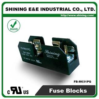 FB-M031PQ Untuk Blok Fuse Midget 1 Posisi 10x38mm 600V 30 Ampere