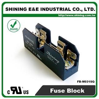 FB-M031SQ For 10x38mm Fuse 600V 30 Amp 1 Position Midget Fuse Block - FB-M031SQ 600V 30 Amp 1 Position Midget Fuse Block
