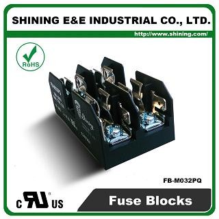FB-M032PQ အတွက် 10x38mm ဖုံးအတွင်းအလိုက်စားပွဲ 600V 30 Amp 2 အနီးရှိန်းပွဲပုံစံ - FB-M032PQ 600V 30 Amp 2 Position Midget Fuse Block