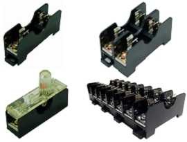 Блоки плавких вставок серії FS-01XB для монтажу на 35-міліметрову DIN-рейку, 6x30, 600В, 10А - FS-011B & FS-012B & FS-018B Монтовані на DIN-рейку 10А 6x30 Мініатюрні блоки запобіжників