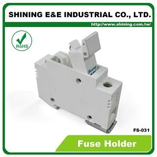 FS-031 Din Rail montierter 10x38 RT18-32 Cartridge 600V 32A 1-poliger Sicherungshalter - FS-031 10x38 RT18-32 600V 32A 1-poliger Sicherungshalter