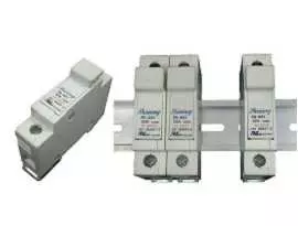 FS-03X-serien Din-skinne monteret 10x38 RT18-32 patron 600V 32A sikringsholdere - FS-031 & FS-032 Din Rail Mounted Sikringsholdere