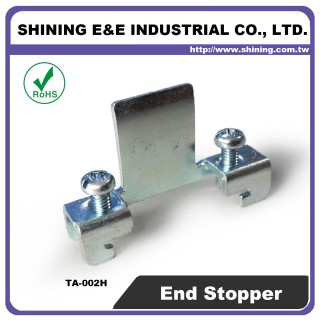 Support d'extrémité en acier TA-002H pour rail de montage DIN de 35 mm
