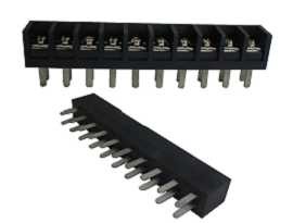Seria TBT-650XXACPH Bloki zaciskowe jednorzędowe typu PCB z barierą - Bloki zacisków z pojedynczą barierą serii TBT-65010ACPH