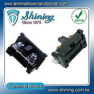 Striscia terminale TE-080 da 35mm, montaggio a binario DIN, tipo assemblaggio, 600V, 80A