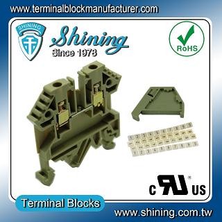 TF-2.5 Euro Type 2.5mm Feed Through Terminal Block - TF-2.5 Din Rail Mounted 2.5mm Terinal Block