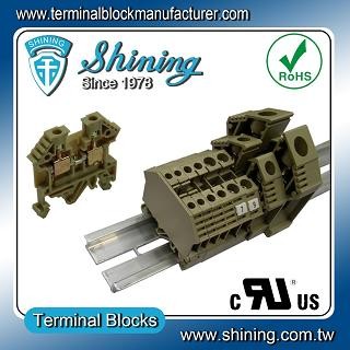 TF-4 Euro Type 4mm Feed Through Terminal Block - TF-4 Din Rail Mounted 4mm Terinal Block