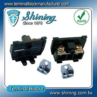 TS-025 25mm Din Rail Mounted Cassette Type 600V 25A Terminal Connector