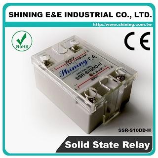 SSR-S10DD-H DC to DC 10A 120VDC Single Phase Solid State Relay - SSR-S10DD-H DC to DC 10A 120VDC SSR