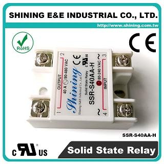 SSR-S40AA-H AC to AC 40A 480VAC Tek Fazlı Katı Hal Rölesi - SSR-S40AA-H AC'den AC'ye 40A 480VAC SSR
