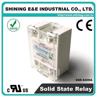 SSR-S40DA DC til AC 40A 280VAC Enkeltfaset Solid State Relæ