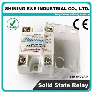 SSR-S40VA-H VR till AC 40A 480VAC Enfasig Solid State Relä - SSR-S40VA-H VR till AC 40A 480VAC SSR