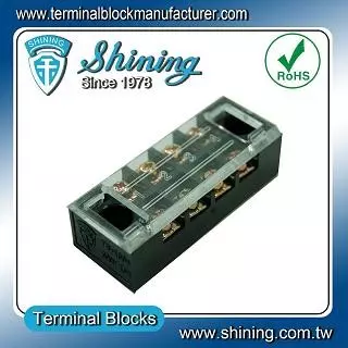TB-1504 Panel Mounted Fixed Barrier 15A 4 Pole Terminal Block - TB-1504 Fixed Barrier Terminal Blocks