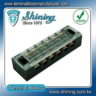 TB-1506 Panel Mounted Fixed Barrier 15A 6 Pole Terminal Block - TB-1506 Fixed Barrier Terminal Blocks