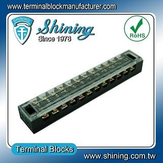TB-1512 Panel Mounted Fixed Barrier 15A 12 Pole Terminal Block - TB-1512 Fixed Barrier Terminal Blocks