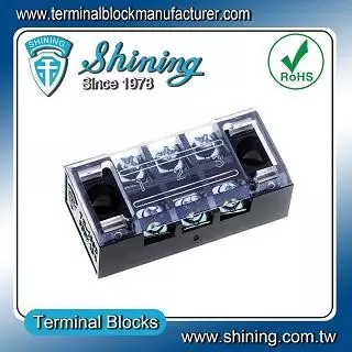 TB-2503 Panel Mounted Fixed Barrier 25A 3 Pole Terminal Block - TB-2503 Fixed Barrier Terminal Blocks