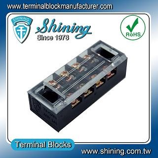 TB-2504L Panel Mounted Fixed Barrier 25A 4 Pole Terminal Block - TB-2504L Fixed Barrier Terminal Blocks