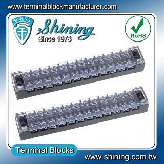 TB-2512 Panel Mounted Fixed Barrier 25A 12 Pole Terminal Block - TB-2512 Fixed Barrier Terminal Blocks