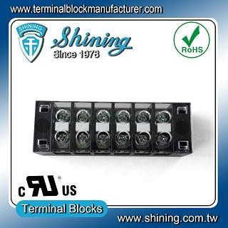 TB-31506CP Fixed Type 300V 15A 6 Position Barrier Terminal Strip - TB-31506CP Fixed Barrier Terminal Strips