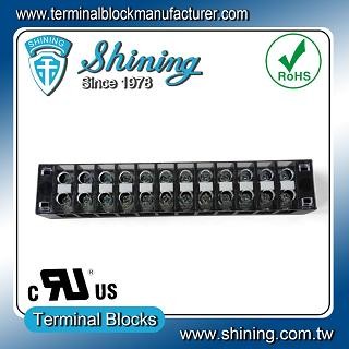TB-31512CP Fixed Type 300V 15A 12 Position Barrier Terminal Strip