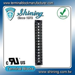 TB-31514CP Fixed Type 300V 15A 14 Position Barrier Terminal Strip