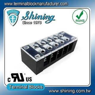 TB-32505CP Fixed Type 300V 25A 5 Position Barrier Terminal Strip - TB-32505CP Fixed Barrier Terminal Strips