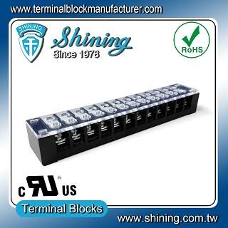 TB-32512CP Fixed Type 300V 25A 12 Position Barrier Terminal Strip - TB-32512CP Fixed Barrier Terminal Strips