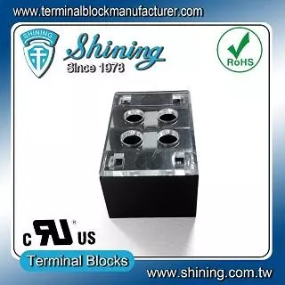 TB-33502CP Fixed Type 300V 35A 2 Position Barrier Terminal Strip - TB-33502CP Fixed Barrier Terminal Strips