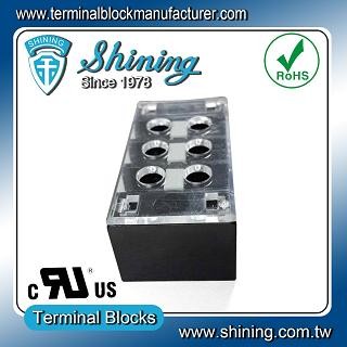 TB-33503CP Fixed Type 300V 35A 3 Position Barrier Terminal Strip - TB-33503CP Fixed Barrier Terminal Strips
