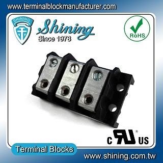 TGP-050-03BHS 600V 50A 3 Way Power Splicer Terminal Block - TGP-050-03BHS Power Splicer Terminal Block