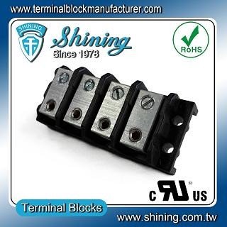 TGP-050-04BHS 600V 50A 4 Way Power Splicer Terminal Block - TGP-050-04BHS Power Splicer Terminal Block