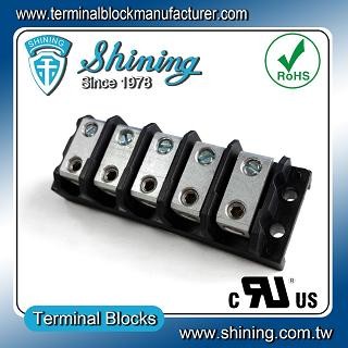 TGP-050-05BHS 600V 50A 5 Way Power Splicer Terminal Block - TGP-050-05BHS Power Splicer Terminal Block