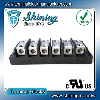 TGP-050-06BHH 600V 50A 6 Way Power Splicer Terminal Block - TGP-050-06BHH Power Splicer Terminal Block