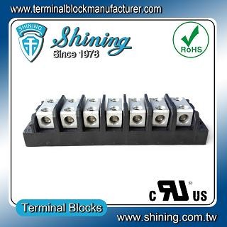 TGP-050-07BHH 600V 50A 7 Way Power Splicer Terminal Block - TGP-050-07BHH Power Splicer Terminal Block