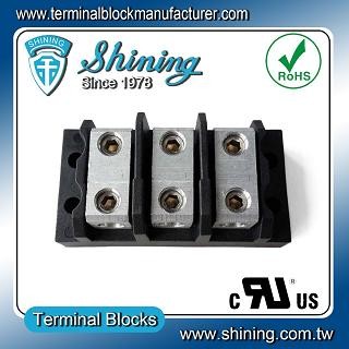 TGP-085-03BHH 600V 85A 3 Way Power Splicer Terminal Block - TGP-085-03BHH Power Splicer Terminal Block