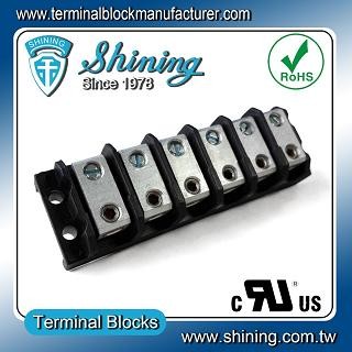TGP-085-06BHS 600V 85A 6 Way Power Splicer Terminal Block - TGP-085-06BHS Power Splicer Terminal Block