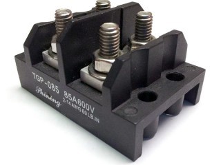 柱螺栓端子台 (TGP-085-02P) - Power Splicer Blocks (TGP-085-02P)